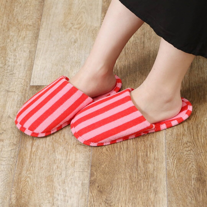 ポケッタブルリラクシースリッパ(PK×RD)