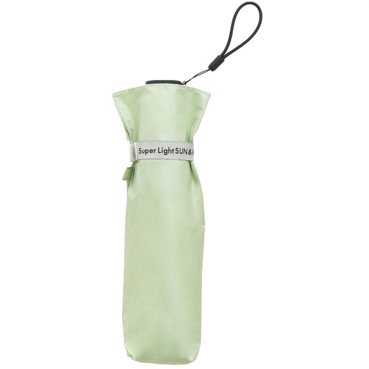 【because】PUスーパーライト／ソリッドカラー ミニ 晴雨兼用 折傘