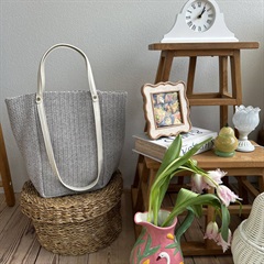 【MID GIRL APPLY】メッシュトート(IVORY)