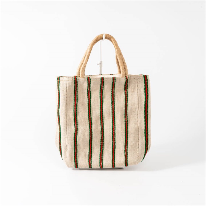 【TARANGO】ジュートトートバッグ ストライプ