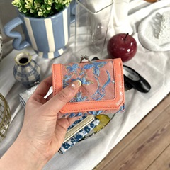 【Casselini】ジャガードウォレット(オレンジ)