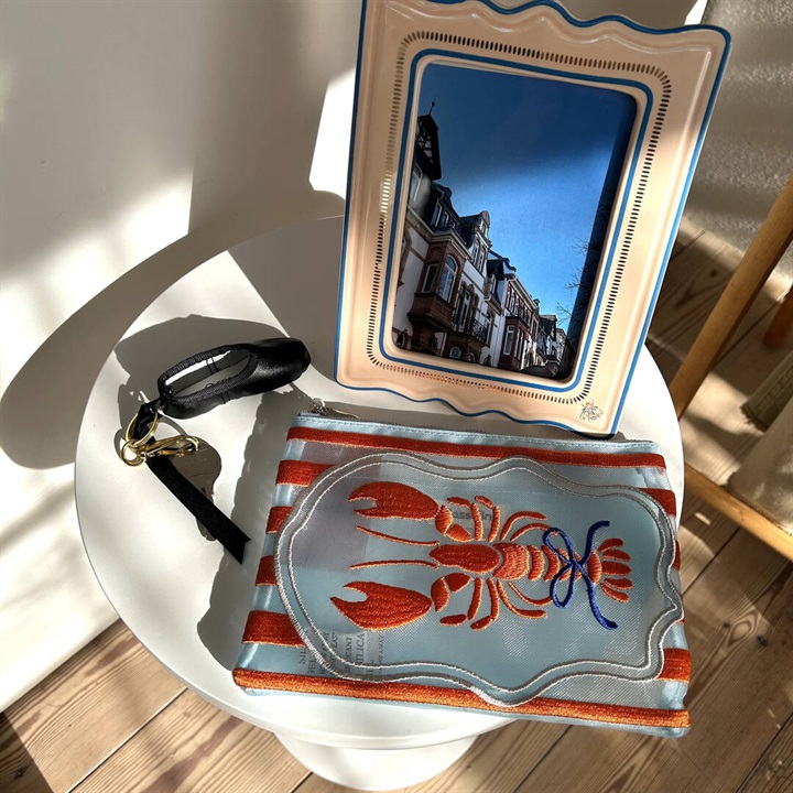 【Casselini】チュール刺繍ポーチ