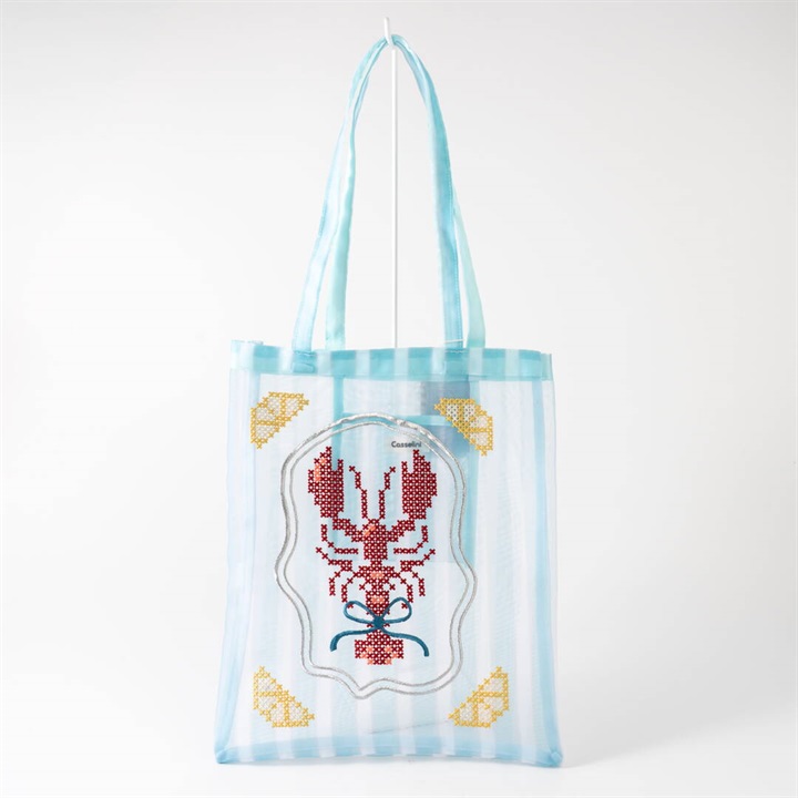 【Casselini】チュール刺繍トート