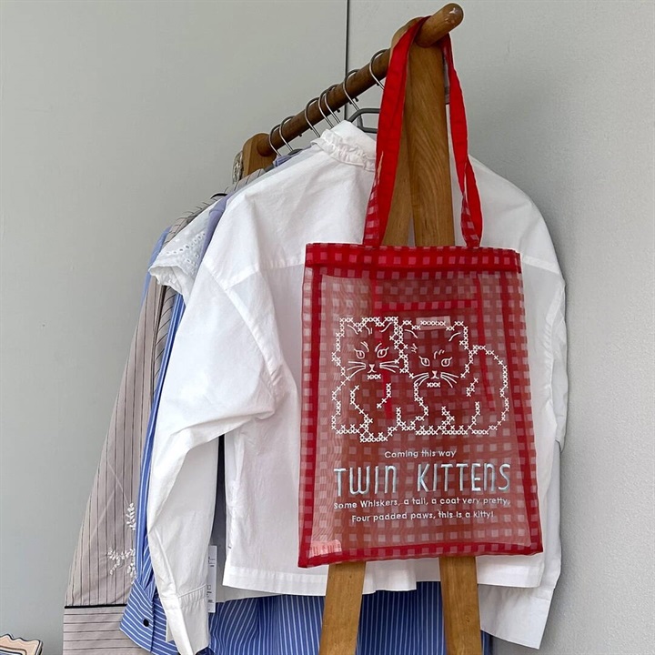 【Casselini】チュール刺繍トート