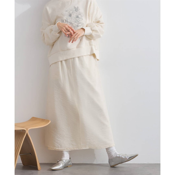 【Lupilien】裏毛×オーガンジーナロースカート