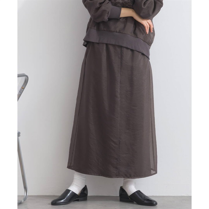 【Lupilien】裏毛×オーガンジーナロースカート