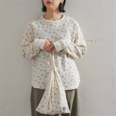 【JEMORGAN LONG JOHNS】ワッフル 花柄 ロングスリーブルームウェア3点セット(34PINK系総柄)