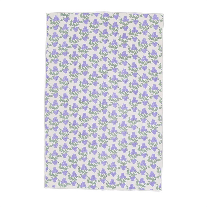 【shesay】ブロックプリントのイブルマット(リブリーフラワー)