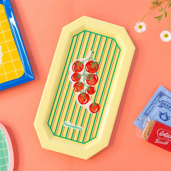 アイアン レクタングルトレイ(トマト)