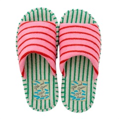 Pile＆Piece 厚底低反発スリッパ M(PK×GR)