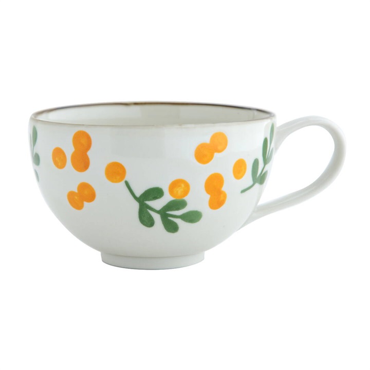 Hanamoe 波佐見焼スープマグ 440ml