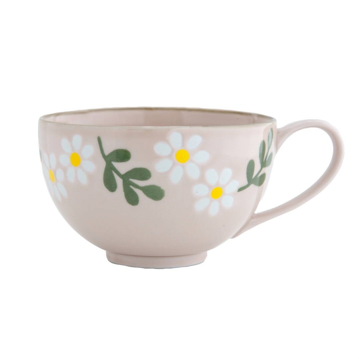 Hanamoe 波佐見焼スープマグ 440ml