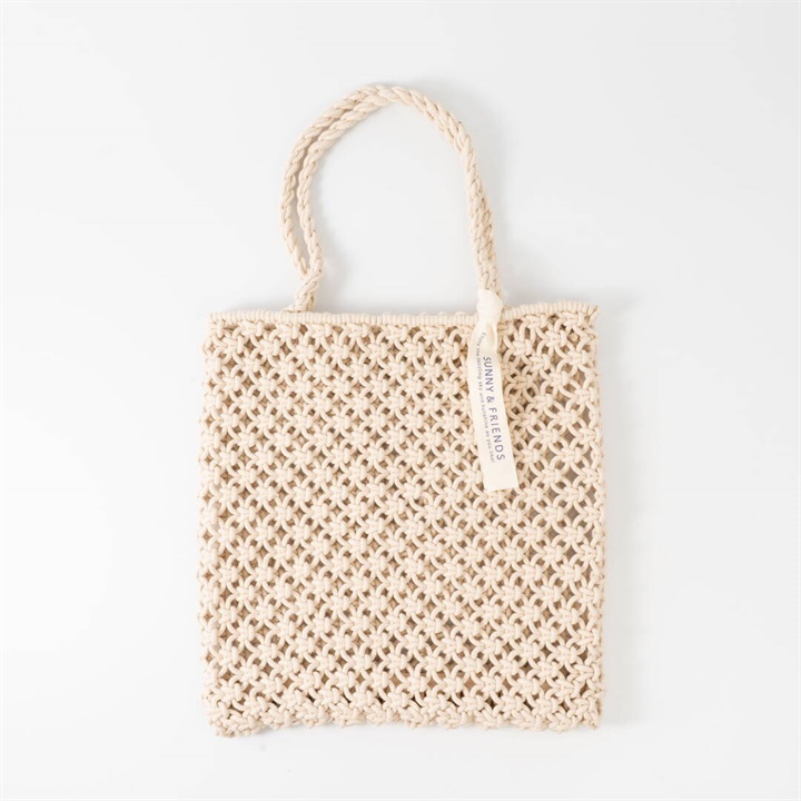 マクラメコード トートバッグ