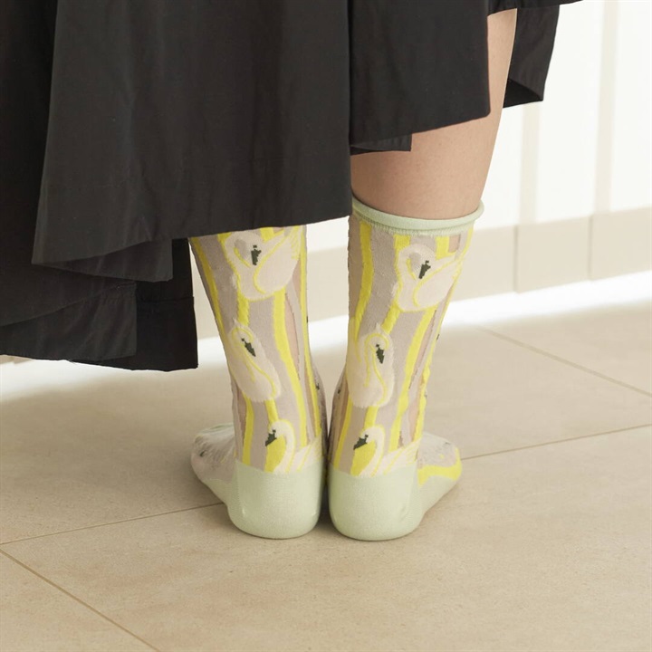 【from F】Joutsen(白鳥) クルーソックス