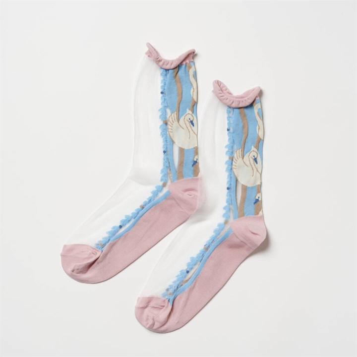 【from F】Joutsen(白鳥) クルーソックス