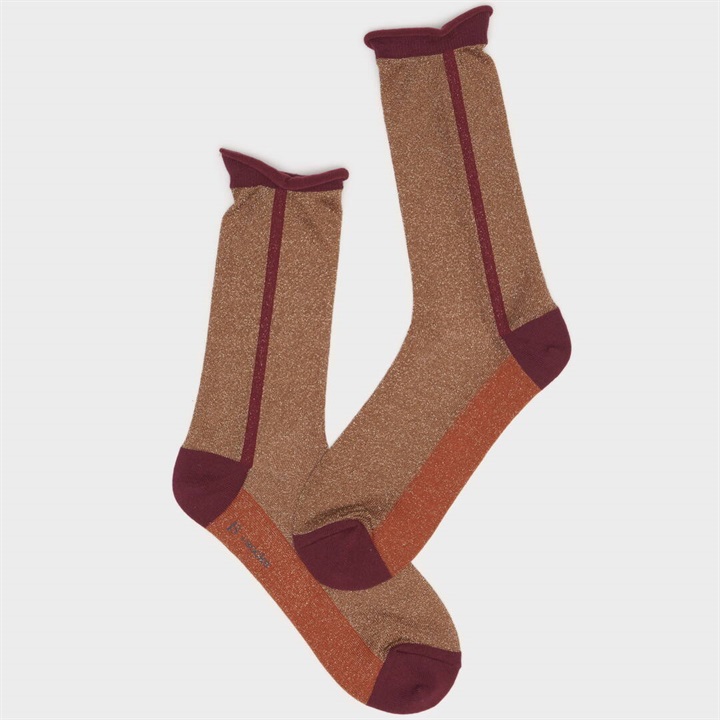 【＋socks】Glitter&See-through クルーソックス