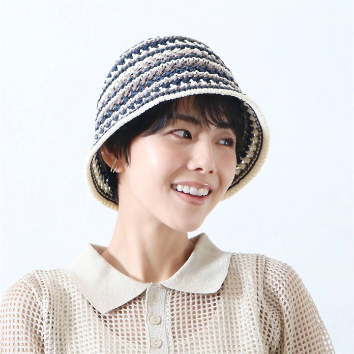 カラーボーダーハット