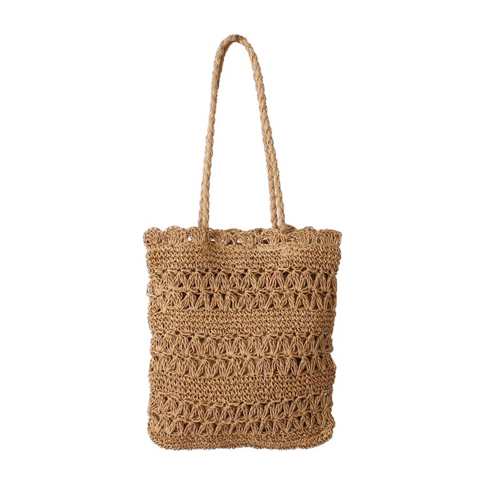 【aristella】雑材 フラワーデザイン フラット トートバッグ