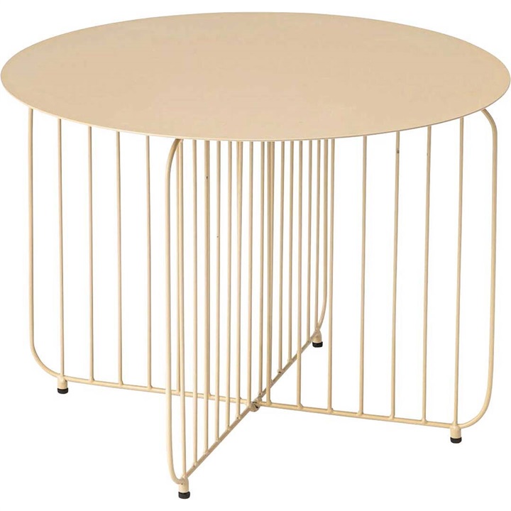 ラウンドスチールサイドテーブル L