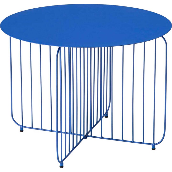 ラウンドスチールサイドテーブル L