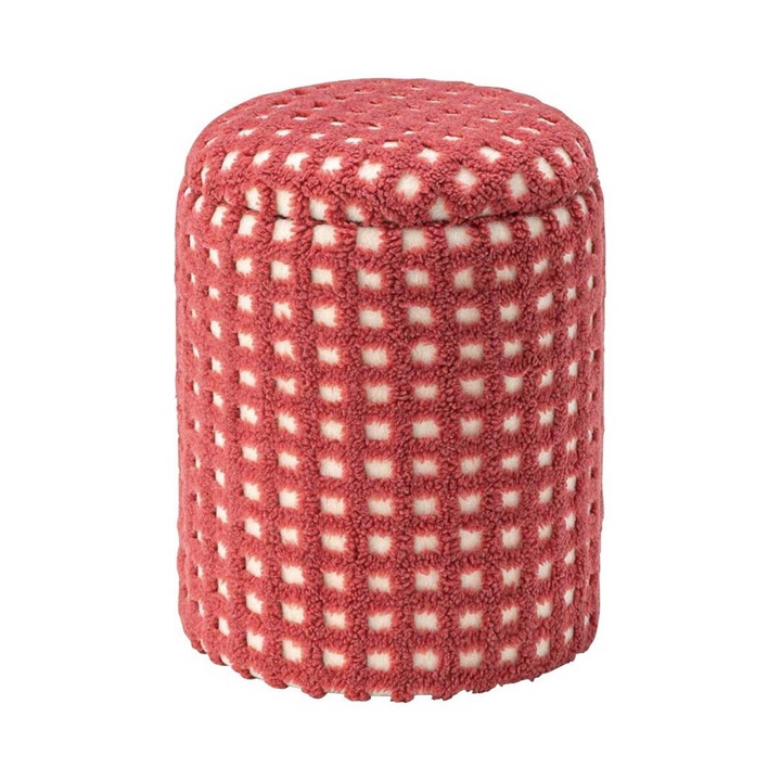 ボアチェックラウンドスツール