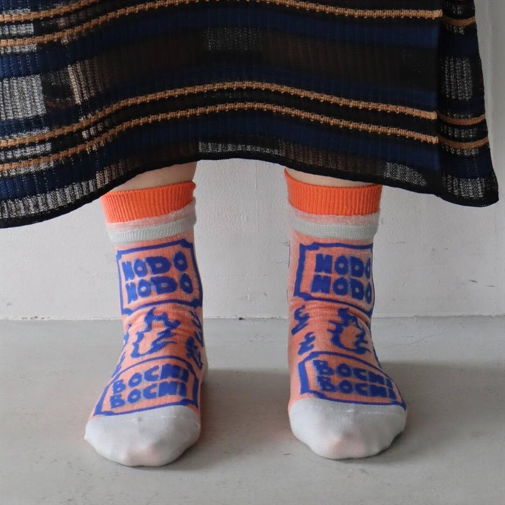 【KIVISDOU】シアー&リブ 2WAY ショートソックス2P(B柄 レディースS)