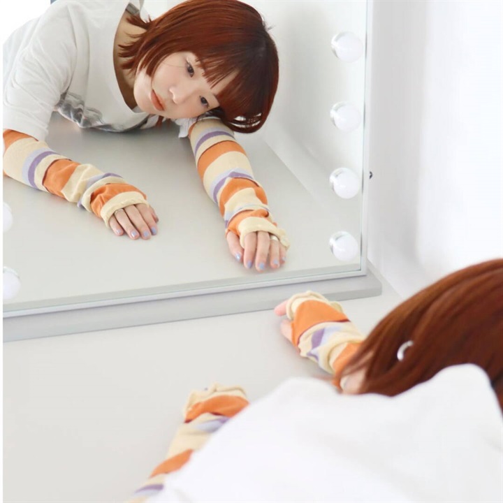 【KIVISDOU】ボーダー UVアームカバー