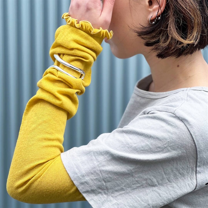 【TAWARA】フリル UVカットアームカバー