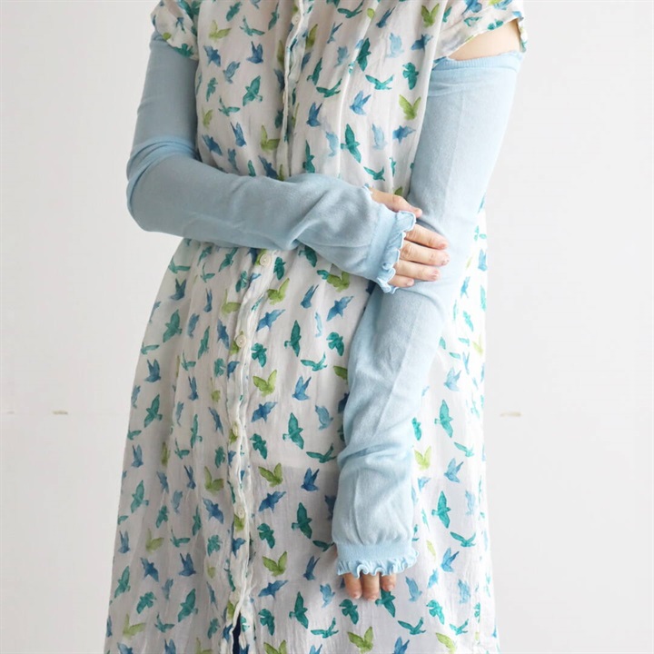 【TAWARA】フリル UVカットアームカバー