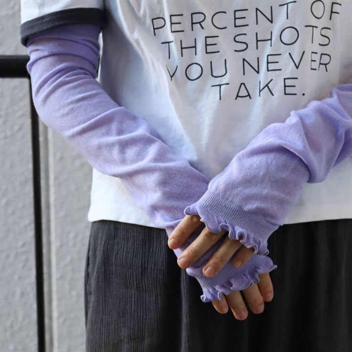 【TAWARA】フリル UVカットアームカバー