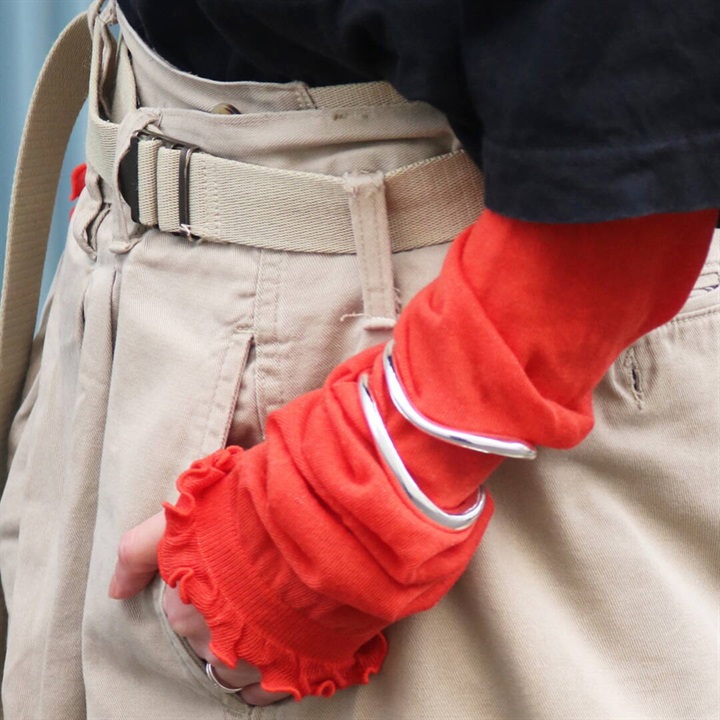 【TAWARA】フリル UVカットアームカバー