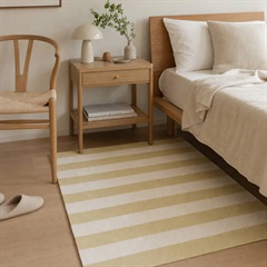 てんとてんオリジナル ハーフラグ 100×140cm Dusty Line(STRIPE BEIGE)