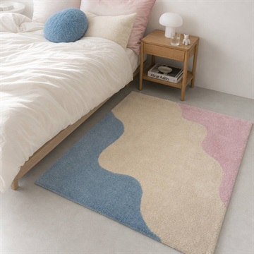 てんとてんオリジナル ハーフラグ 100×140cm Flow Rug
