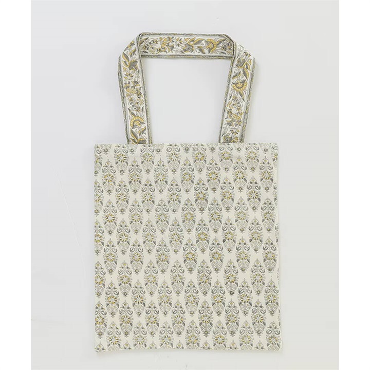 【artipur COTTAGE】ブロックプリントトートバッグ
