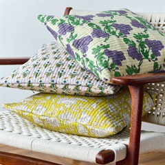 【shesay】ブロックプリントのクッション