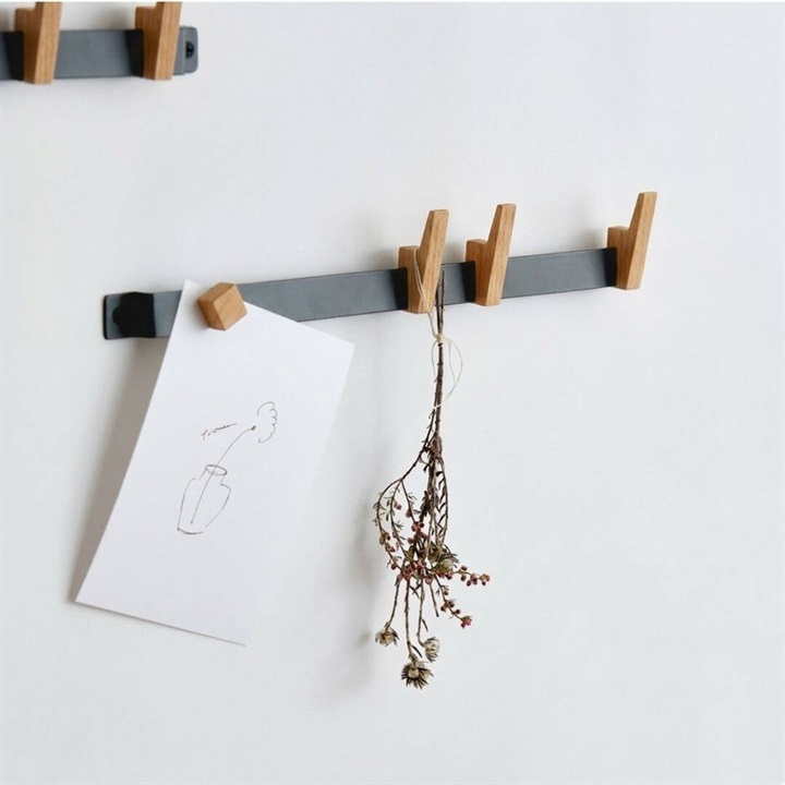 【shesay】木のフックが優しく調和する ベントバーフック S