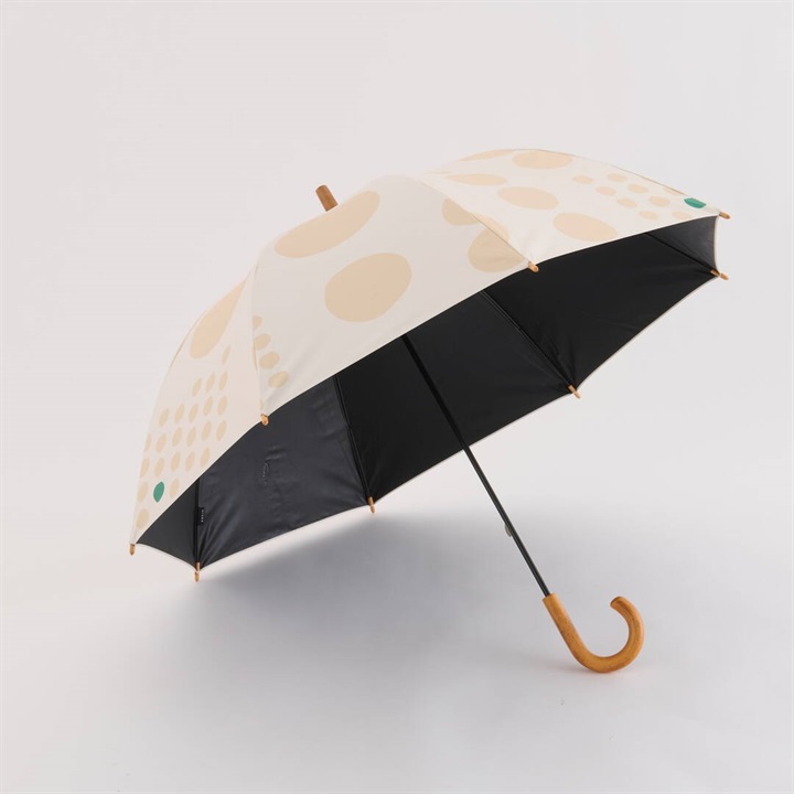 【392 plus m】長傘 晴雨兼用 PU 55cm マル Q270