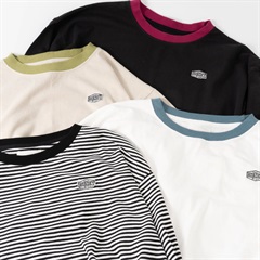 【iriey】配色リンガーロング 長袖 Tシャツ