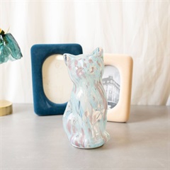 マーブルガラス LEDライト キャット