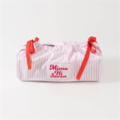 【Mima Hi Seven】播州織 ティッシュケース てんとてん別注 ＜数量限定＞(ピンクストライプ)