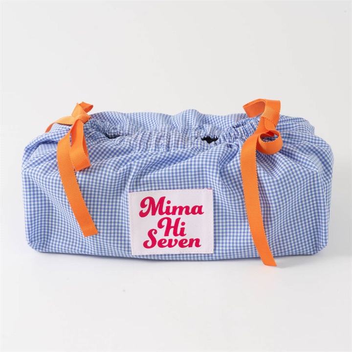 【Mima Hi Seven】播州織 ティッシュケース てんとてん別注 ＜数量限定＞(ブルーギンガム)