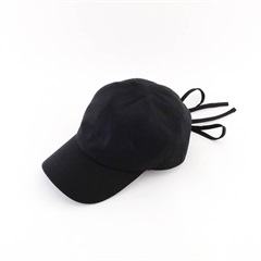 【shesay】大人のバックリボンキャップ(BK)