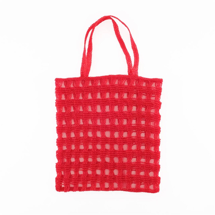 【shesay】透かしクロシェのトートバッグ(RD)