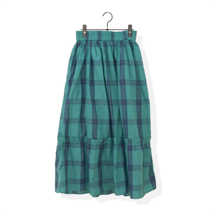 【Lupilien】チェックフリルスカート