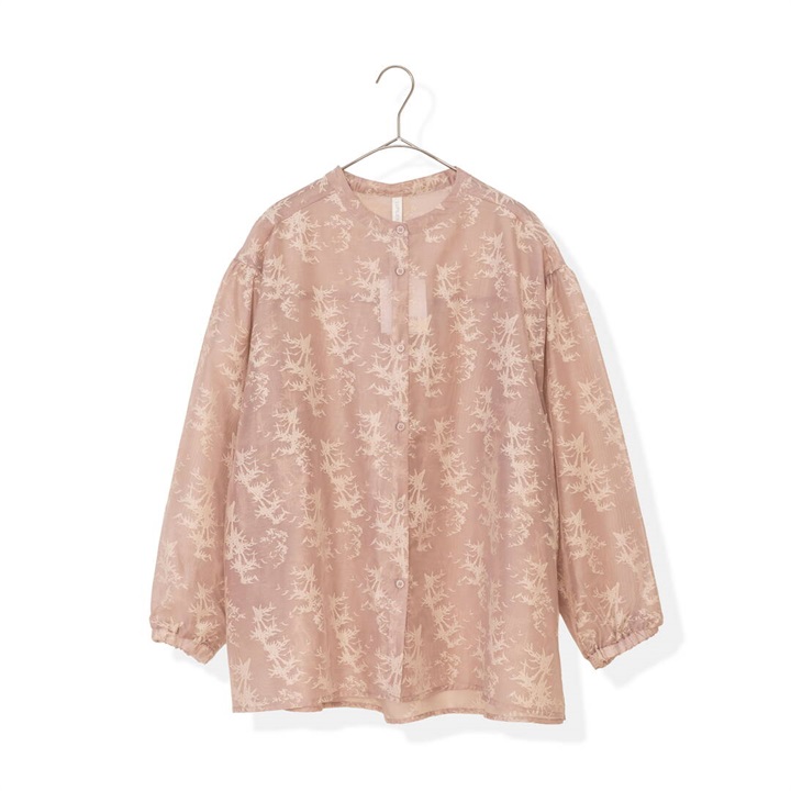 【Lupilien】ボリュームスリーブ前開き長袖ブラウス