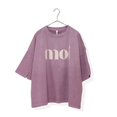 【Lupilien】ピグメント天竺袖スリット半袖Tシャツ(065D.PURPLE)