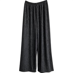 リラックスプリーツパンツ(07BLACK)