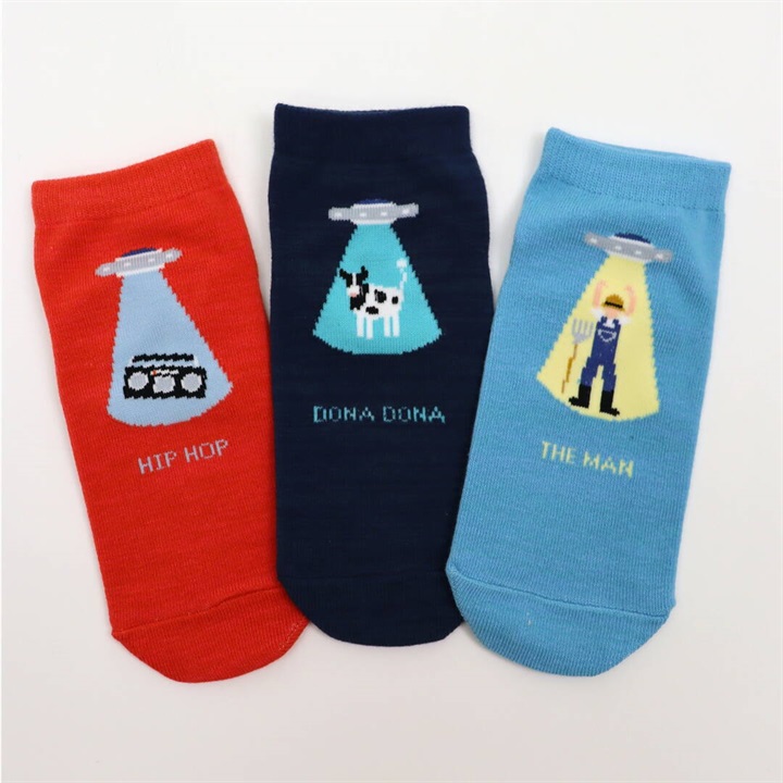 【stample】いろいろキャトルミューティレーション アンクルソックス3P