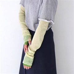 【KIVISDOU】バレリーナフリル UVアームカバー(36 イエロー)