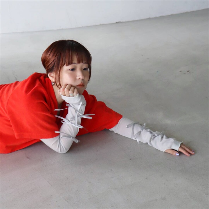 【KIVISDOU】リボン＆リボン UVアームカバー